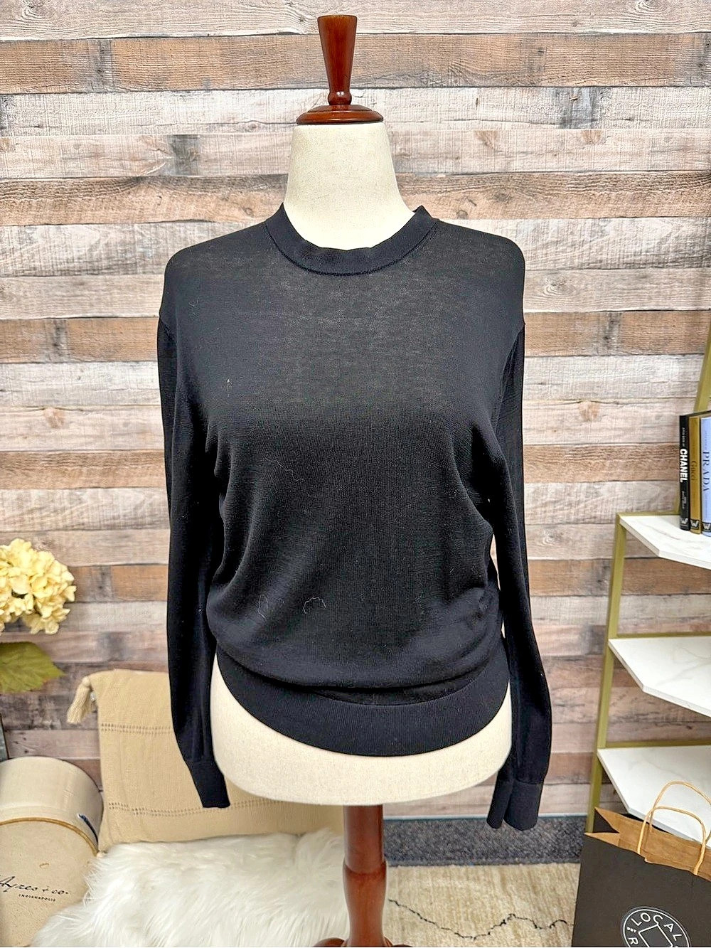 Zara Black Mock Neck Sweater M